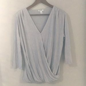 Quarter length light gray Blouse